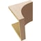 Ekena Millwork 11"W x 11"D x 11"H Wide Huntington Rough Cedar Woodgrain TimberThane Corbel, Primed Tan CORUR11X11X11HUNRCPR - alternate 6
